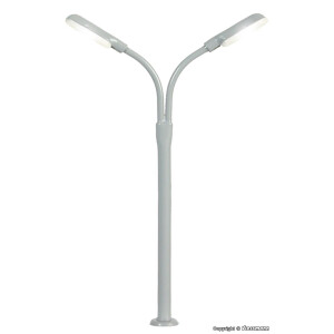 Viessmann 6495 Peitschenleuchte doppelt, LED weiß,...