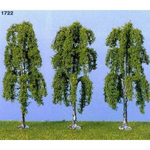 Heki 1722 4 Hängebirken, 9 cm hoch, N-H0