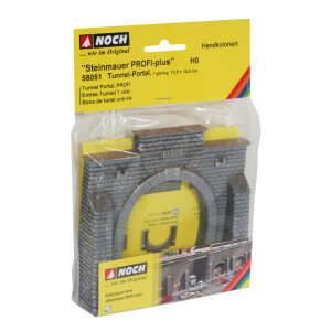 Noch 58051 Tunnel Portal, single-track, handpainted, H0