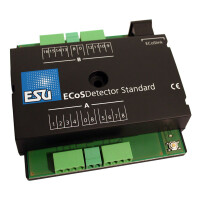 ESU 50096  ECoSDetector Standard feedback module for 3-digit layouts, 16 digital inputs, OPTO