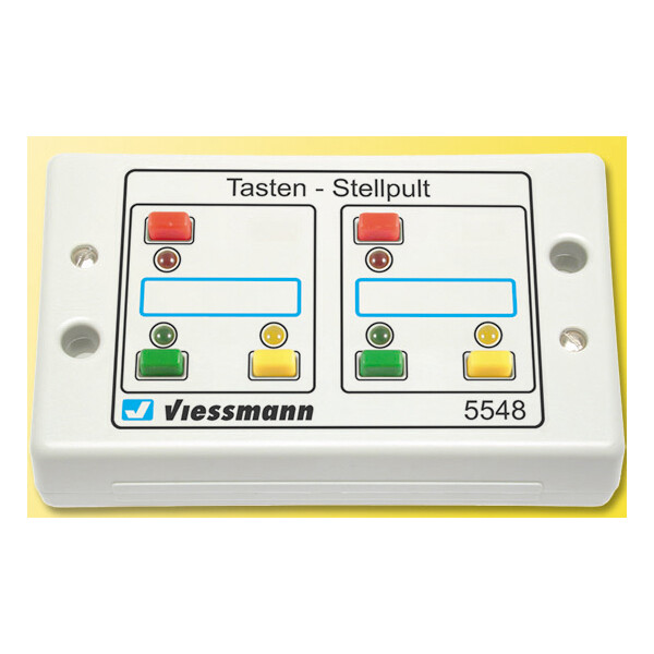 Viessmann 5548 Tasten-Stellpult, rückmeldefähig, 3-begriffig