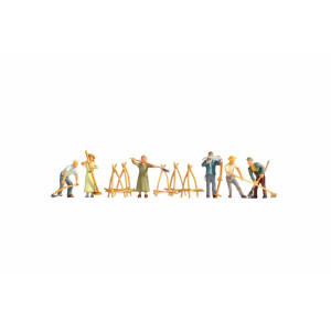 Noch 15619 Hay harvest, 6 figures + accessories, H0