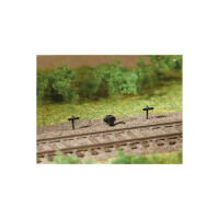 Auhagen 41619 10 Seilzughalter, 2 Druckrollenkästen, H0