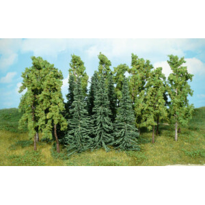 Heki 1414 14 Laubbäume, 14-16 cm hoch, TT-H0
