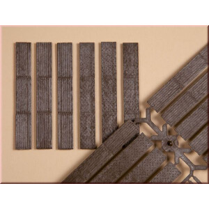 Auhagen 48655 24 foot planks, 12 covers, H0/TT