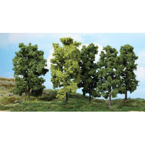 Heki 1990 5 Laubbäume, 18 cm hoch, TT-H0