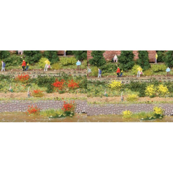 Heki 1804 100 gras tufts yellow-red
