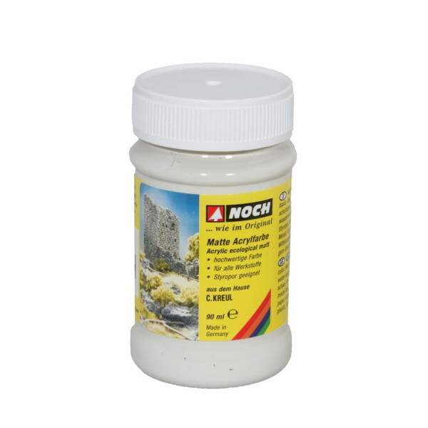 Noch 61190 Acrylfarbe matt, weiß, 90 ml