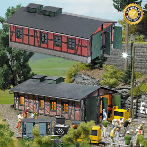 Busch 1475 Locomotive Shed, H0