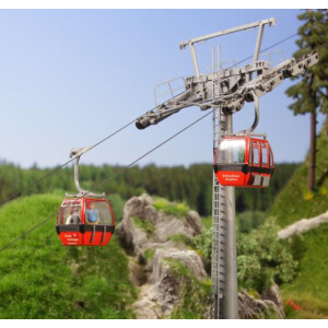 Brawa 6344 Hahnenkammbahn-Ergänzungsset (2 Gondeln), H0