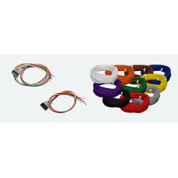 ESU 51943 Hochflexibles Kabel, Durchmesser 0,5mm, AWG36, 10m Wickel, Farbe rot