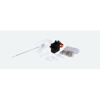 ESU 51804 Servo Motor, precision mini-servo, micro-controlled with plastic gearing, incl. mounting kit