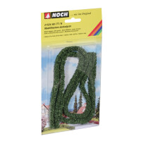 Noch 21524 2 Modellhecken dunkelgrün, 10 x 6 mm à 50 cm lang, N - H0
