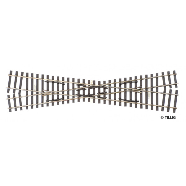 Tillig 85262 Kreuzung H0 rechts/H0m links, Länge 232 mm