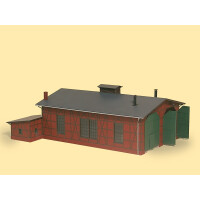 Auhagen 11403 Two-road engine shed, H0