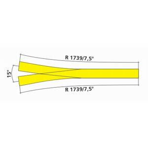 Tillig 85381 ABW 7,5° / 7,5°, H0