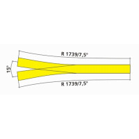 Tillig 85381 ABW 7,5° / 7,5°, H0