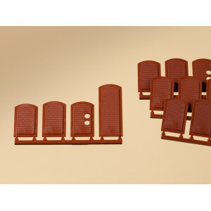 Auhagen 80205 Blind windows red, H0