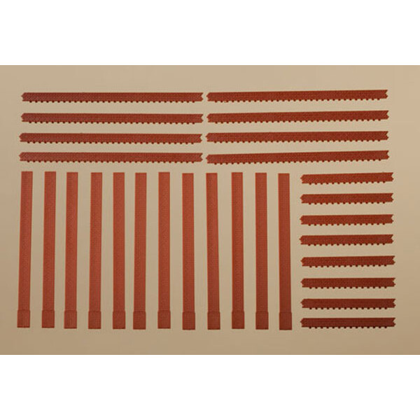 Auhagen 80402 Säulen und Ziegelfriese rot, H0