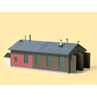 Auhagen 11332 Locomotive shed double track, H0