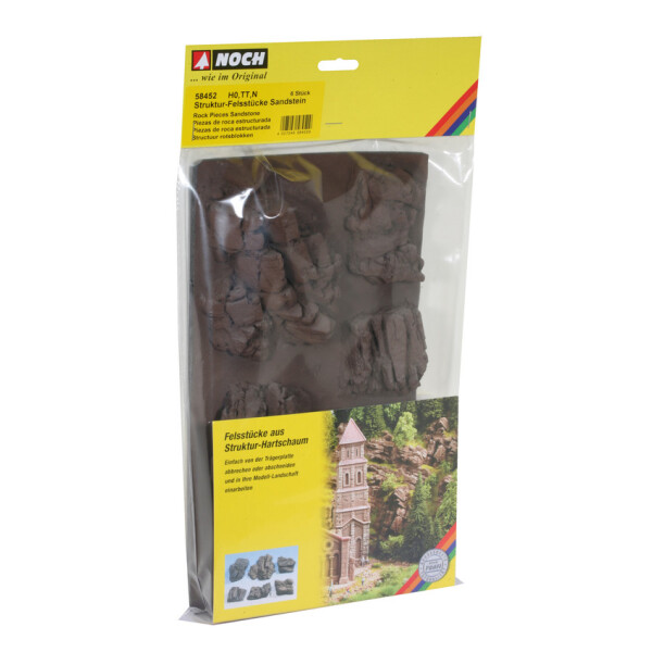 Noch 58452 Rock Pieces Sandstone, 6 pieces, N-H0