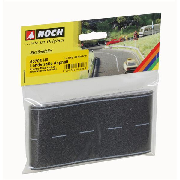 Noch 60706 Country Road Asphalt, H0