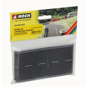 Noch 60706 Landstraße Asphalt, 1 m lang, H0