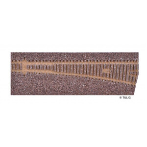 Tillig 86341 Gleisbettung EW3 - rechte Weiche (83341),...