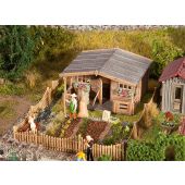 Faller 180493 Allotments with large garden house, H0