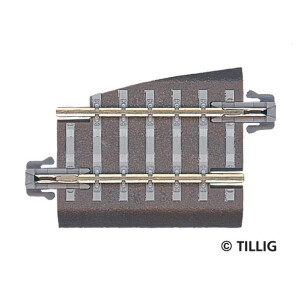 Tillig 83722 Weichenabgang G5, links - Länge 36 mm, TT