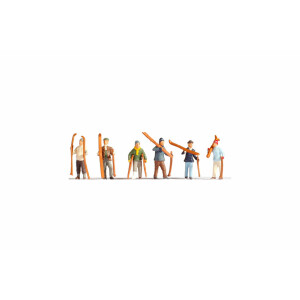 Noch 15829 Skifahrer, 6 Figuren, H0