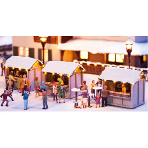 Noch 65610 At the Christmas Market, Scenery Set, H0