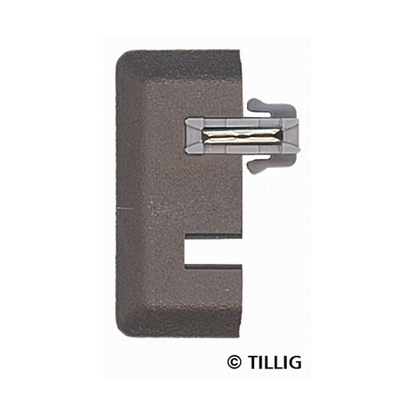 Tillig 83961 Schotterabschluss-Bettungsgleis - 4 Stück, grau, TT