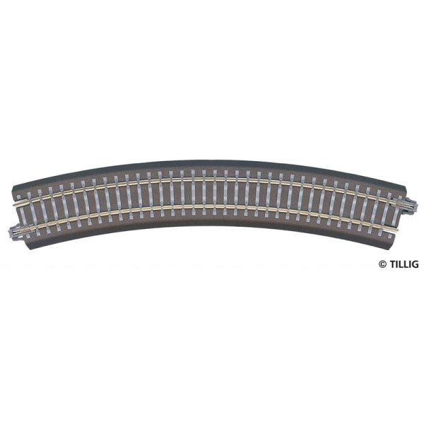 Tillig 83706 Gebogenes Gleis R21 - 353 mm /30°, TT