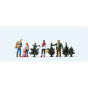 Preiser 10627 Weihnachtsbaumverkauf, H0
