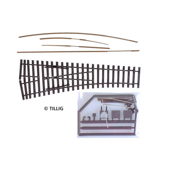 Tillig 85422 Bausatz - Weiche EW2 links 15°, H0