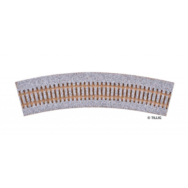 Tillig 86554 Gleisbettung gebogen für R31/30°, H0