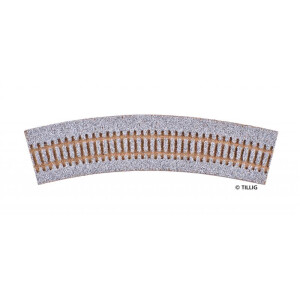 Tillig 86554 Gleisbettung gebogen für R31/30°, H0