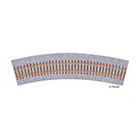 Tillig 86554 Gleisbettung gebogen für R31/30°, H0
