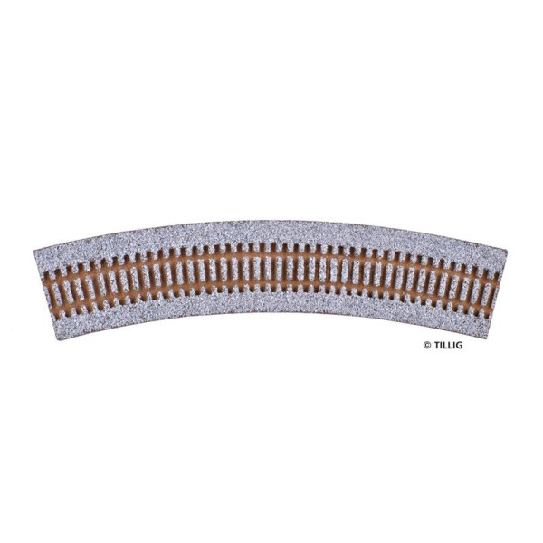 Tillig 86555 Gleisbettung gebogen für R41/30°, H0
