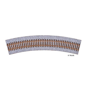Tillig 86555 Gleisbettung gebogen für R41/30°, H0