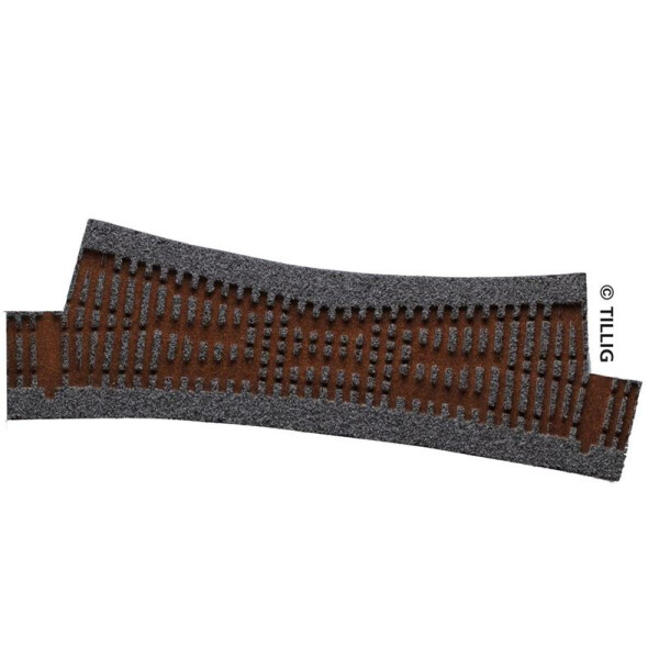 Tillig 86581 Gleisbettung für EKW II - einfache Kreuzungsweiche, H0