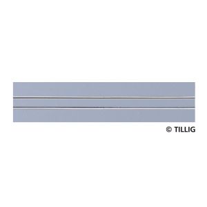 Tillig 87507 Gerades Gleis Asphalt/Beton, 1-spurig, Länge 211,2 mm, H0