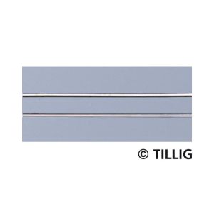 Tillig 87512 Gerades Gleis Asphalt/Beton, 1-spurig, Länge 105,6 mm, H0