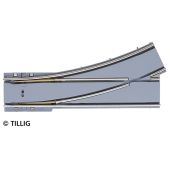 Tillig 87584 Weiche Asphalt/Beton links, R250 mm/25°, H0
