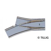 Tillig 87644 Y-Weiche Asphalt/Beton links, R204 mm -...