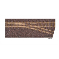 Tillig 86731 Gleisbettung Abzweig rechts H0/H0m (braun)