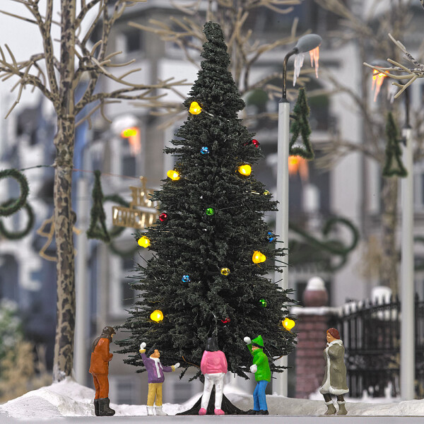 Busch 5413 Beleuchteter Weihnachtsbaum ohne Schnee, H0