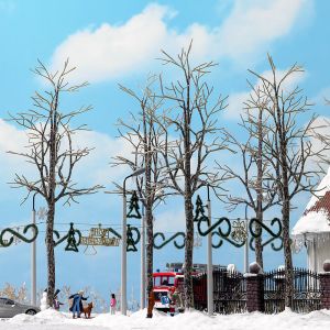 Busch 6158 4 winterly plane trees, H0