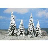 HE 2162 5 snow pinetrees, 7-12 cm high, Z-H0
